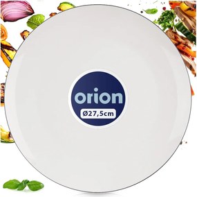 Ebédlő Tányér Csempe lapos nagy ebéd étel porcelán fehér 27 cm