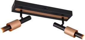 Fekete-bronzszínű LED spotlámpa 20,5x42 cm Ikaris – Trio Select