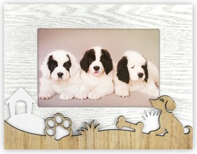 Mdf képkeret kutya kutyus méret 10x15 cm. lábbal Kutya Kedvence ZX964