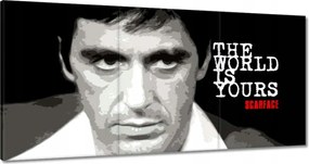 60x30 cm-es "The World Is Yours" kép Al Pacino A