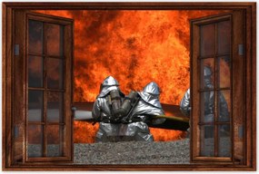 Poszterek 90x60 Tűzoltók akcióban