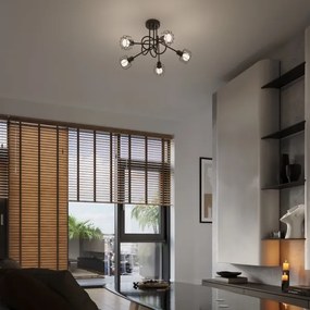 Sollux SL.1119 - Csillár rúdon BELUCI 5xE14/40W/230V fekete