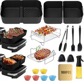 17db-os Air Fryer 10,4L Ninja Prémium Grill Muffin Tartozék Készlet