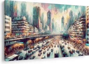 Kép - Városi élet (90x60 cm)