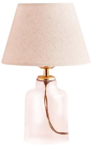 Asztali lámpa AYD 1xE27/40W/230V krémszínű/átlátszó