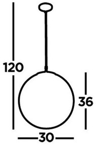 Searchlight 6088 - Csillár zsinóron ATOM 1xE27/60W/230V fehér/fekete