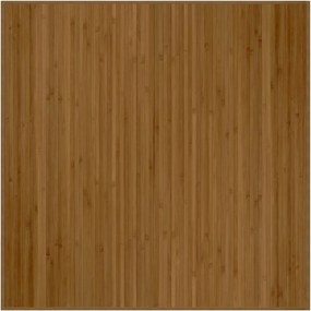 vidaXL barna bambusz négyzet alakú szőnyeg 100 x 100 cm