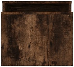 Füstös tölgy színű szerelt fa dohányzóasztalszett 100x48x40 cm