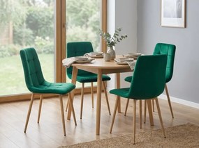 Zöld bársony szék KARA