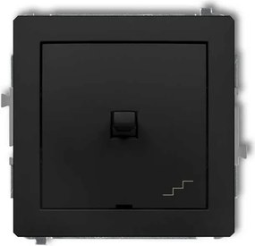Karlik Lépcsőkapcsoló Fekete 12DWPUS-3 Deco