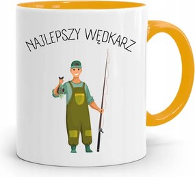 Horgász Sárga Bögre Legjobb Horgász fényképes nyomtatással