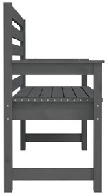 szürke tömör fenyőfa kerti pad 109x48x91,5 cm