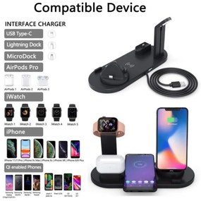 Namvi Asztali Multifunkciós töltő állomás iphone , Iwatch, airpods QS-292