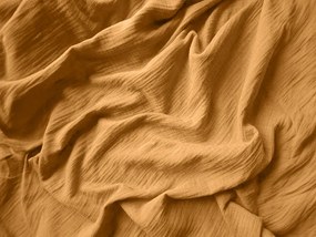 Muszlin ágynemű MUSSARI mustár színű Ágyneműhuzat mérete: 70 x 90 cm | 140 x 200 cm