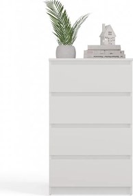 M4 60 komód, 60x97,6x34,5 cm, fehér