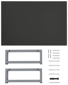 szürke fürdőszobai bútor 60 x 40 x 16,3 cm