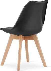 Étkező garnitúra 1 + 4, MADO ARTISAN asztal 80x80 + BALI MARK szék fekete