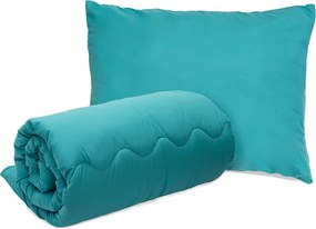 Egész éves paplan párnával COLOR TÜRKIZ