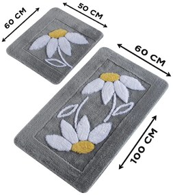 Fürdőszobaszőnyeg Szett (2 db) Daisy - Szürke