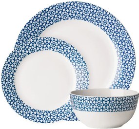 Casablanca Blue 12 db-os tányérkészlet - Premier Housewares