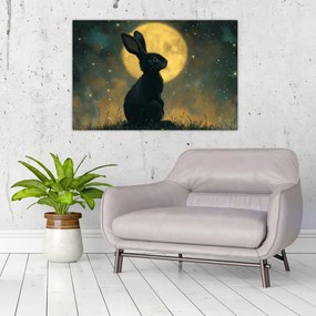 Kép - Nyúl és hold (90x60 cm)