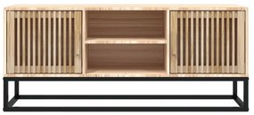 szerelt fa és vas TV-szekrény 105x30x45 cm