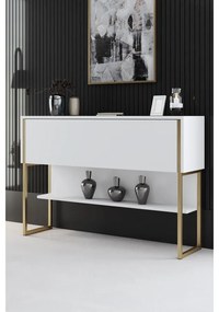 Komód Luxe - Gold, White