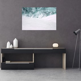 Kép - Türkiz absztrakció (90x60 cm)