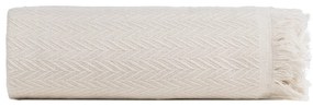 Krémszínű újrahasznosított pamut ágytakaró 180x260 cm Spike – Ixia
