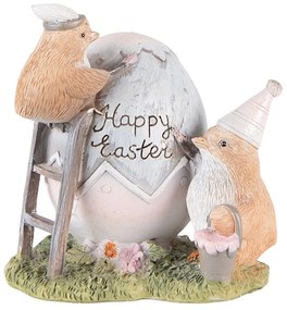 Tojásfestő csibék Happy Easter húsvéti dekoráció figura