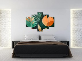 Kép - Geometrikus természeti minták (150x105 cm)