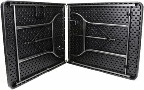 GARTHEN Kerti összecsukható bútor készlet  fekete