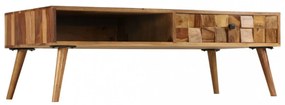 tömör rózsafa dohányzóasztal mézszínű felülettel 110x50x37 cm