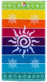 Stromboli szivárvány színű strandtörölköző