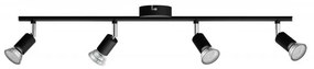 Philips - Spotlámpa LIMBALI 4xGU10/50W/230V fekete 8719514465275