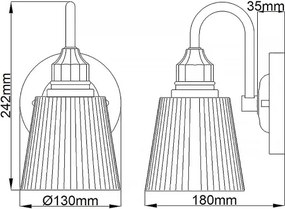 Quintiesse QN-ADDISON1-BATH - LED fürdőszobai fali lámpa ADDISON 1xG9/3W/230V IP44