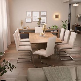 Juskys Vegas 2 darabos konzol szék szett - bézs színű