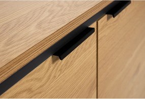 Natúr színű komód tölgyfa dekorral 104,5x80x45 cm Cesura – Unique Furniture