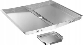 Állítható zsírtálca Grill csepegtető grillhez Rozsdamentes acél 43x33