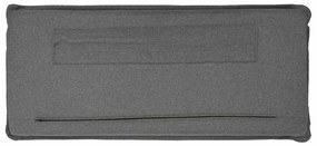 Kárpitozott fejtámla fejtámlával Fehér és világosszürke 150 cm