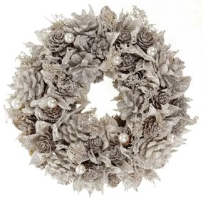 Danika karácsonyi dekoratív koszorú, 25 cm