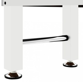 fehér acél csocsóasztal 60 kg 140 x 74,5 x 87,5 cm