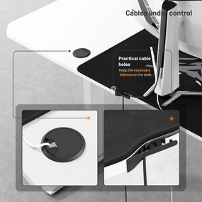 Diablo X-Tensio Állítható Magasságú Íróasztal 1600 Fehér