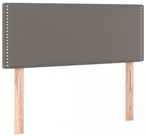 szürke műbőr LED-es fejtámla 90 x 5 x 78/88 cm