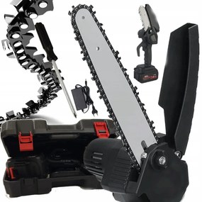 Akkus mini kézifűrész 8″ MDHL M677 + 21 V-os akkumulátor + praktikus koffer + tartozékok