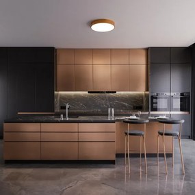 Fürdőszobai mennyezeti lámpa CLEO 3xE27/24W/230V átmérő 40 cm réz IP54