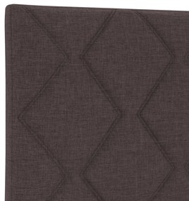 Fejtámla Gyémánt Blokkos Design Sötétbarna 100 cm Szövet
