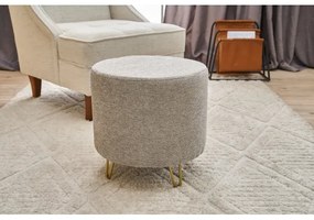 Puff NANI, átmérő 40 cm, krémszínű