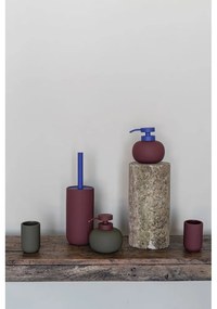 Sötétlila kerámia WC-kefe Lotus Play – Mette Ditmer Denmark