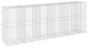 horganyzott vas gabion kosár fedéllel 550 x 100 x 200 cm
